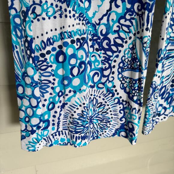 Lilly Pulitzer Georgia May Palazzo Pant Size Medium Resort White Midnight Blues - Picture 4 of 8